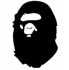 A Bathing Ape Logo Bathing Ape Brands Are Available Here Check Out Streetwearvilla Now Streetwear Stre Bape Wallpapers Monkey Logo Modern Wall Art Canvas