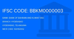You can then use this information to carry out online banking. Bank Of Bahrain And Kuwait Bsc Bbk Hyderabad Branch Hyderabad Ifsc Code Bbkm0000003 Branch Code 3