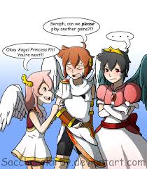 Playtime With Seraph Kid Icarus Kid Icarus Uprising Icarus Game