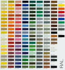 Ral Colour Chart Gate Paint Finish Options Ral