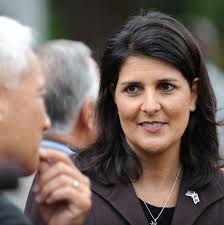 S.C. Gov. Haley, wearing robe, locked out of mansion