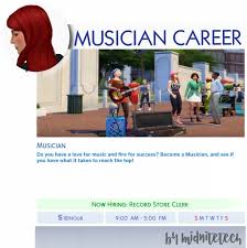 It was released on all platforms in north america on october 18, 2011. Midnitetech S Simblr Musician Career I Have A Special Career Pack For