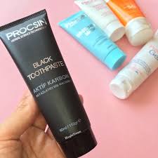 Procsin Black Toothpaste Aktif Karbon Beyazlatici Dis Macunu Yumusatici Dis Jelsa