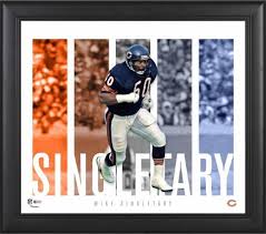 Mike Singletary Chicago Bears Framed 15 X 17 Player Panel Collage Mike Singletary Chicago Bears Chicago