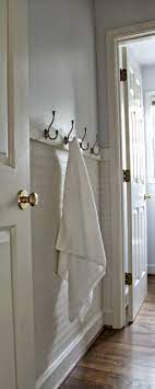 Our Fifth House Fresh Paint Beadboard Wallpaper Towel Hooks Beadboard Bathroom Beadboard Wallpaper Bathroom Towel Hooks