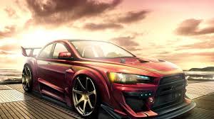 Mitsubishi Lancer Tuning Hd Wallpaper Wallpaperfx Mitsubishi Lancer Mitsubishi Lancer Evolution Mitsubishi Cars