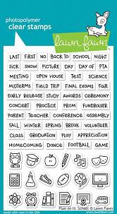 Lawn Fawn School Plan On It Stamps School Plan Clear Stamps Lawn Fawn
