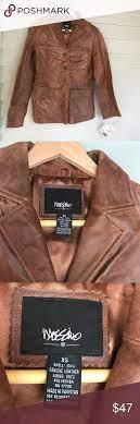 Nwt Mossimo Leather Jacket Brown Xs Brown Leather Jacket Leather Jacket Vintage Leather Jacket