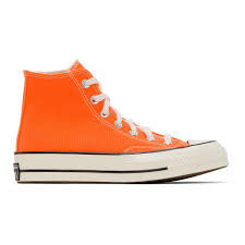 Converse Synthetic Chuck 70 Hi In Pink Orange For Men Lyst