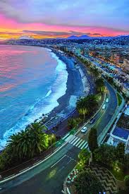 Nice S Promenade Des Anglais At Sunset Tourist Travel Around The World Tourist Attraction