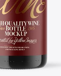 Download Amber Glass Red Wine Bottle Mockup In Bottle Mockups On Yellow Images Object Mockups PSD Mockup Templates