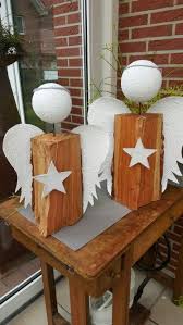 Holzscheit Engel Holz Basteln Weihnachten Weihnachten Dekoration Weihnachtsideen