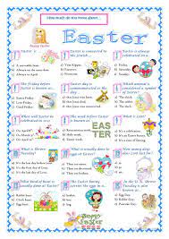 The answers are at the bottom of this page. Easter Quiz English Esl Worksheets For Distance Learning And Physical Classrooms