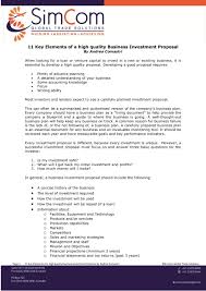 11 Key Elements Of A High Quality Business Investment Proposal Business Investment Free Business Proposal Template Business Proposal Template