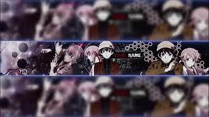 Si vos fans suivent régulièrement vos superbes vidéos, il est important de garder votre illustration de chaîne à la page. Mirai Nikki Anime Banner Template 1 Youtube