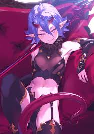 Anime girls, women, demon girls, horns, pointy ears, white hair. Demon Girls Blue Hair Boobs Small Boobs Kinta Pointy Ears Pink Eyes Tongue Out Anime Anime Girls Digital Art Artwork Portrait Display Vertical Tail Horns Oni Girl 1400x1977 Wallpaper Wallhaven Cc