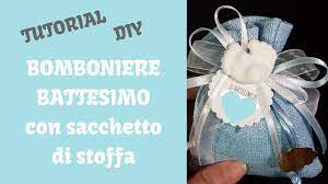 Il sacchetto per battesimo è un classico esempio di bomboniere in tessuto sempre attuale da personalizare a piacere, la particolarità di questo. Bomboniere Battesimo Con Sacchetto Di Stoffa Tutorial Diy Youtube