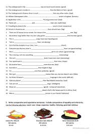 Comparative And Superlative Adjectives English Esl Worksheets Superlative Adjectives Adjectives Comparative Adjectives Worksheet