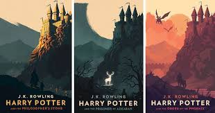 Magical Vintage Harry Potter Book Covers By Olly Moss Harry Potter Book Covers Harry Potter Poster Olly Moss