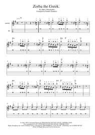 Theme From Zorba The Greek Solo Bouzouki Music Sheet Download Topmusicsheet Com