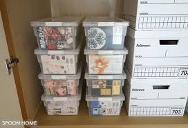漫画本の収納におすすめ コミック収納ボックスとクリアケースの目隠しアイデア 収納 アイデア 収納 漫画収納