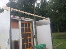 Installing a magnetic screen door on our diy off road cargo trailer home and talking about being a solo female traveler. Put A Screen Door In The Back Of Cargo Trailer Plexiglass Covers The Inside To Keep The Ac And Heat Inside Without L Cargo Trailers Screen Door Outdoor Decor