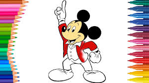 Mickey Mouse Mickey Maus Ausmalbilder Farbung 2 Kleine Hande Malbuch Youtube