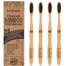 How often do you replace your toothbrush? Amazon Com Biodegradable Eco Friendly Natural Bamboo Charcoal Toothbrushes Pack Of 4 Beauty