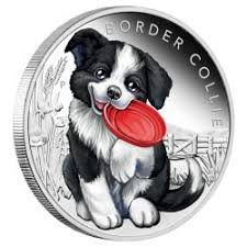 Bag of royal canin junior. Puppies Border Collie 2018 1 2oz Silver Proof Coin The Perth Mint