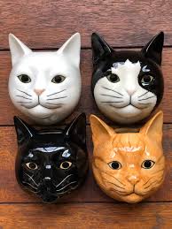 SUSAN PALEY セラミック ビンテージ 可愛い 猫 花瓶 磁器