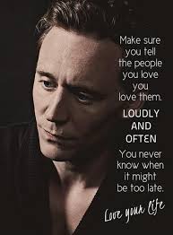 Tom Hiddleston Quotes. QuotesGram via Relatably.com