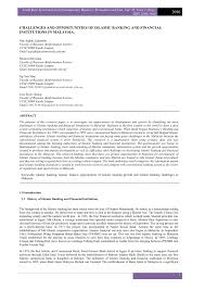 Check spelling or type a new query. Pdf Challenges And Opportunities Of Islamic Banking And Financial Institutions In Malaysia
