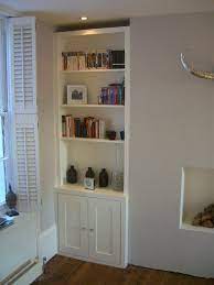 The Shallow Cupboard Could Be Turned Into Open Built In Shelves Alcove Ideas Living Room Home Living Room Bookcase