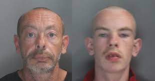 Here are the dad and lad burglary team caught
