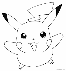You just need yellow, black, brown, and red. Printable Pikachu Coloring Pages For Kids
