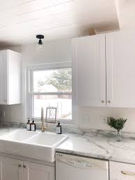 Lanros industrial mini pendant lighting with handblown clear seeded glass shade, adjustable cord farmhouse lamp ceiling pendant light fixture for kitchen island restaurant kitchen sink, black, 1 pack. The Menards Tuscany Farmhouse Apron Front Sink Our Journey To Home
