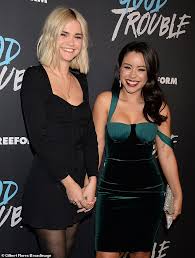 Actress cierra ramirez releases her r&b, ma$e inspired, bad boys music video directed by arrad rahgoshay. Gigi Gorgeous Is A Busty Blonde Bombshell In Blue At Premiere Of New Freeform Show Good Trouble Daily Mail Online