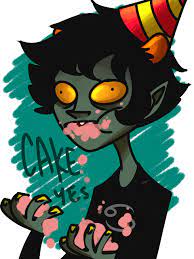 Really Quick Karkat Birthday Wriggling Party Happy Yeah Cake Homestuck Greatful Home Stuck