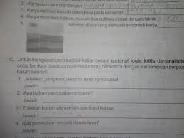 Adapun teknik yang bisa digunakan dalam membuat kerajinan berbahan dasar lunak diantanya : 5 Gambar Disamping Merupakan Contoh Karya Brainly Co Id