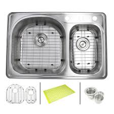 topmount drop in stainless steel 33 in