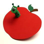 Wurm Hexentreppe Im Apfel Apfel Basteln Basteln Mit Tonpapier Bastelideen