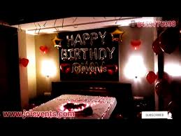 Birthday Surprise For Husband Birthday Surprise Room Decoration For Husband At Home Romantic Decor Youtube Husband Birthday Surprises Husband Birth In 2020 Diy Room Decor Romantic Decor Diy Wall