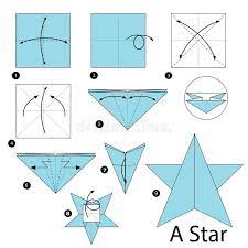 Step By Step Instructions How To Make Origami A Star Star Toy Origami Step Cartoon Vector Illustration In 2021 Origami Origami Easy Easy Origami Flower