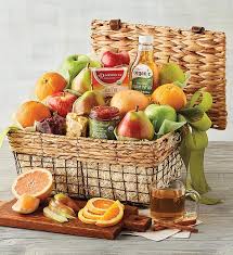 deluxe organic fruit gift basket
