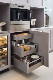 Pull Out Drawers In Kitchen Cabinets Make Accessing A Cabinet S Contents Much Easier Not To Mention Modern Kitchen Modern Kitchen Cabinets Kitchen Interior