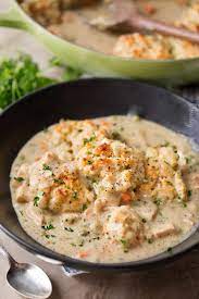 Homestyle Chicken And Biscuits The Chunky Chef