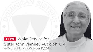 Wake service for Sister John Vianney Rudolph, OP