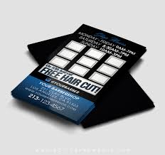 Design your own high quality barber business cards at 1800businesscards! Barber Loyalty Business Card Template Active Ink Media