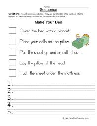 Making A Bed Sequence Worksheet In 2020 Sequencing Worksheets Story Sequencing Worksheets Sequence Of Events Worksheets