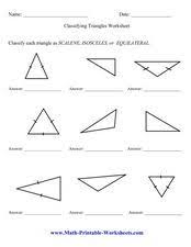 Classifying Triangles Worksheet 2 4th 8th Grade Worksheet Triangle Worksheet Classifying Triangles Worksheets